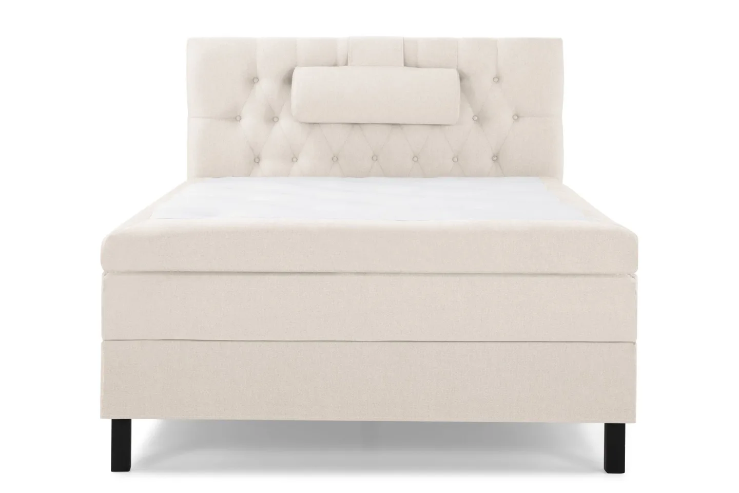 Lucky Komplett Sängpaket 120x200 Latex Diamant Sänggavel - Nackkudde Stor Beige