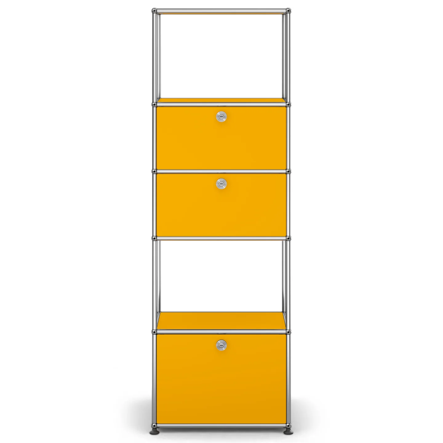 USM - USM Haller Shelf M52 Golden Yellow - Skåp och vitrinskåp - Fritz Haller & Paul Schärer - Gul - Metall