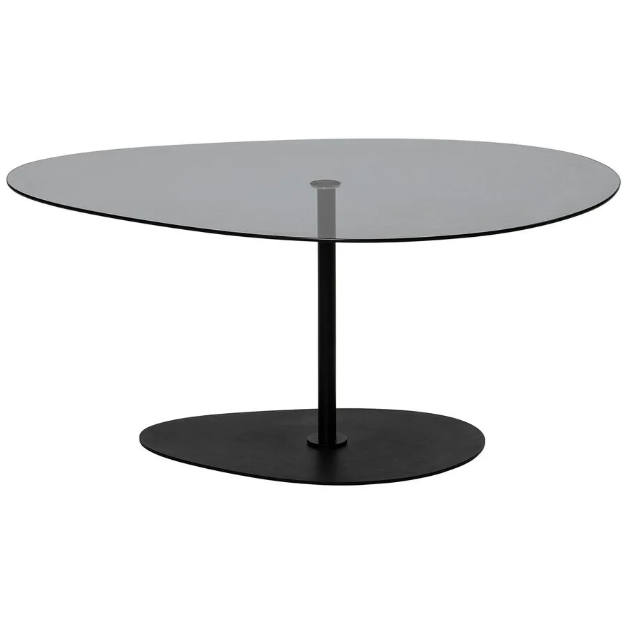 Salontisch Yasam dunkelgrau Glas B 90 T 60 cm