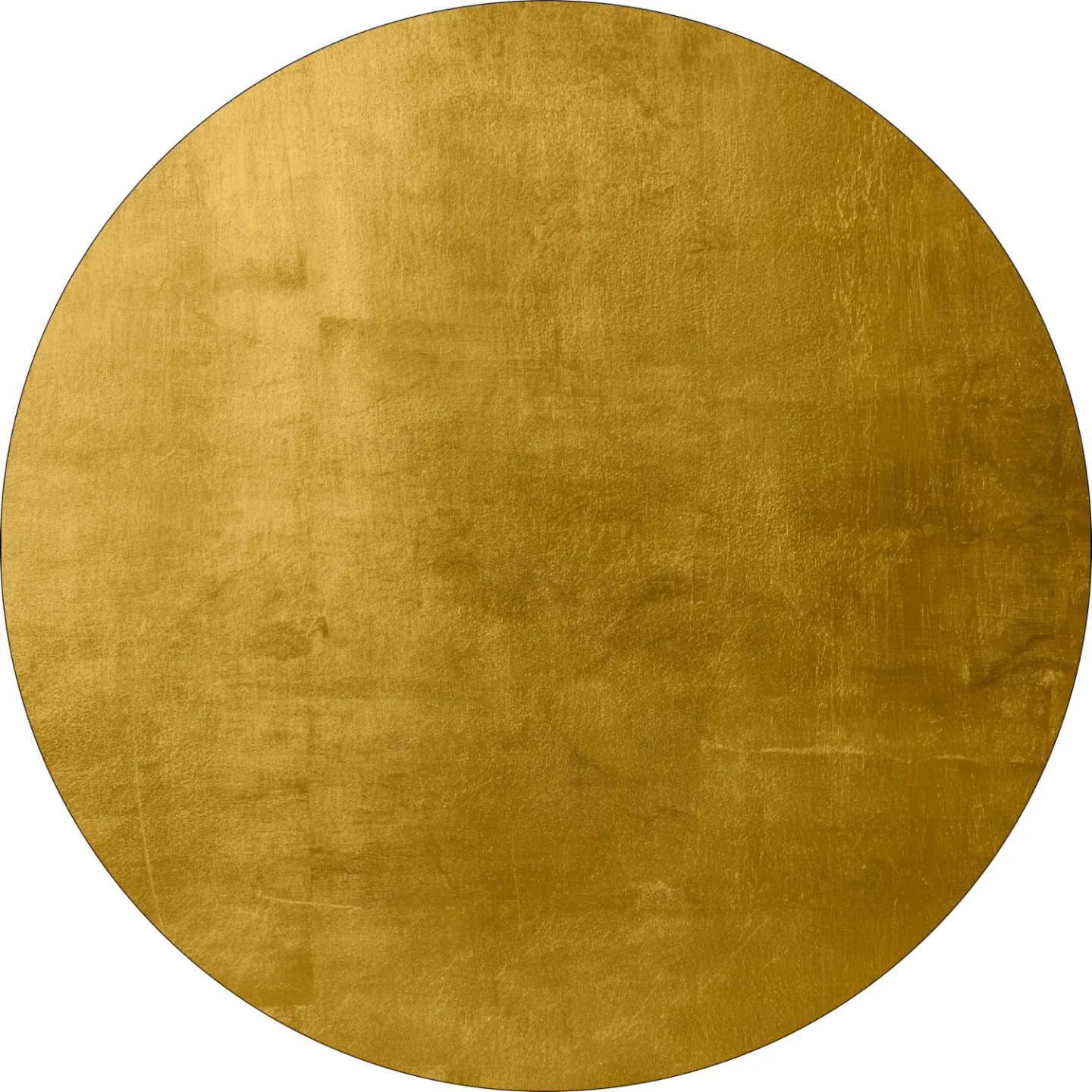 Rundt teppe - Artena (oker) (Størrelse: Ø 160 cm)