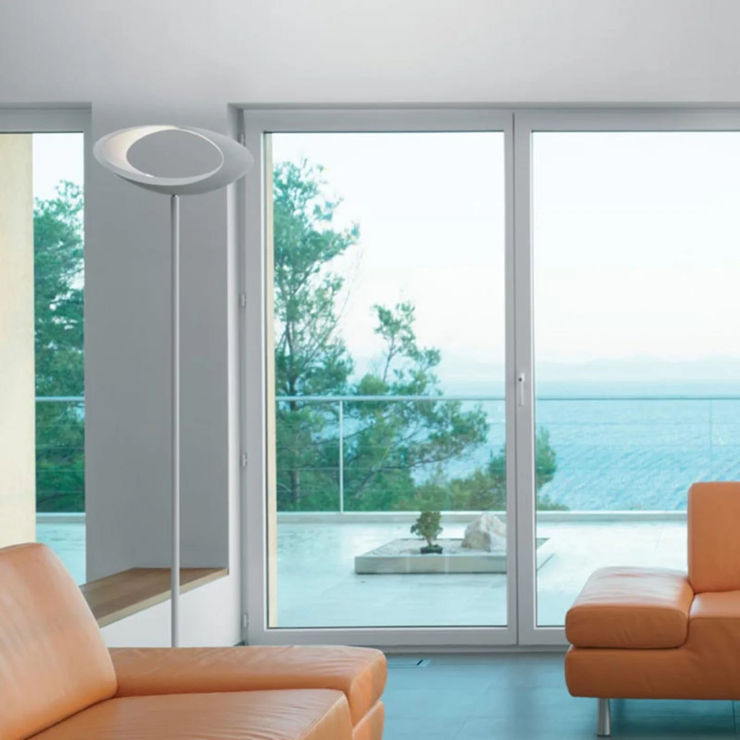 Cabildo F LED Gulvlampe 2700K White - Artemide - Stue - Design - Metal - Med én lyskilde