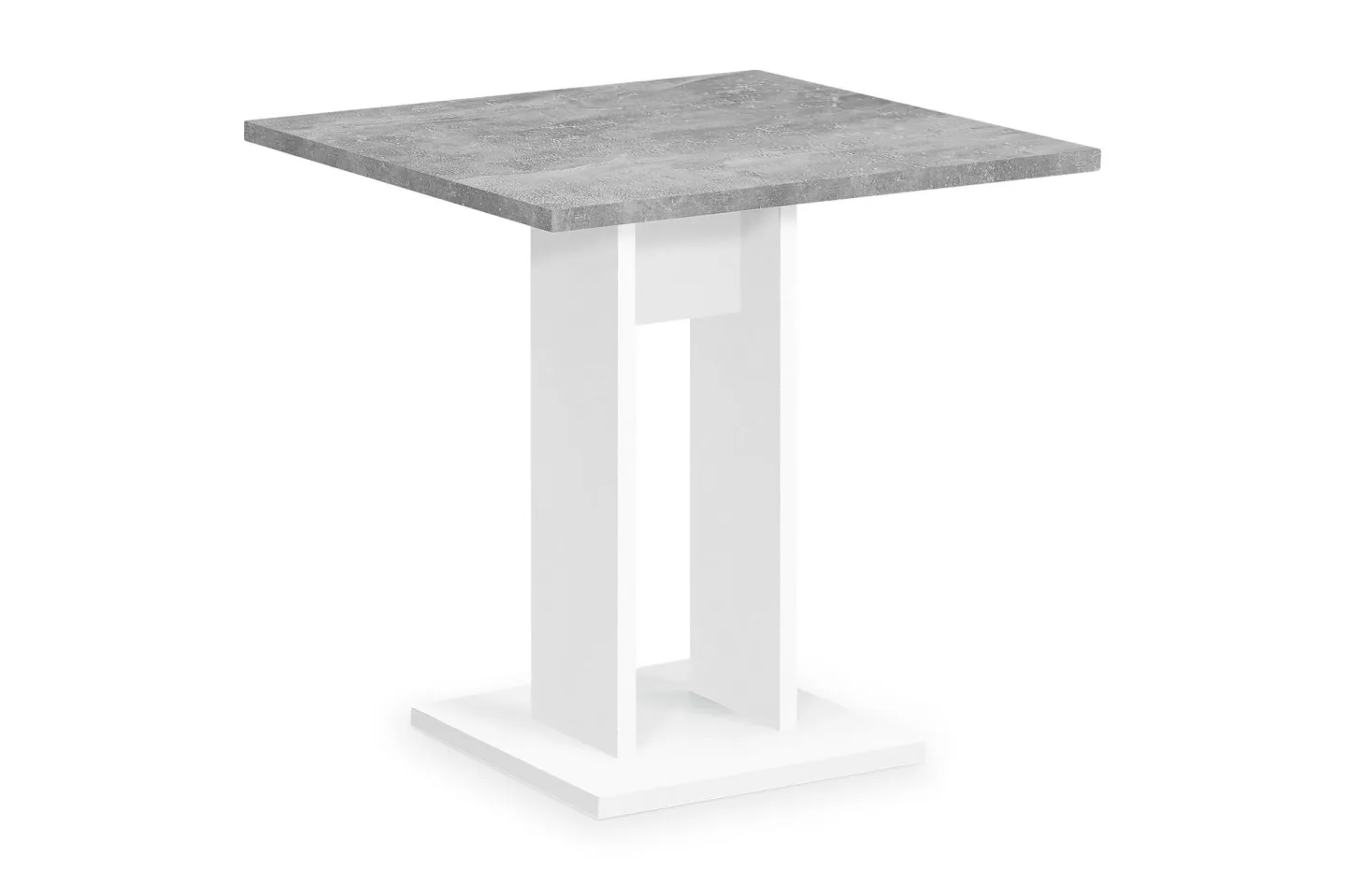 Bandol Matbord 70 cm - Vit/Betong