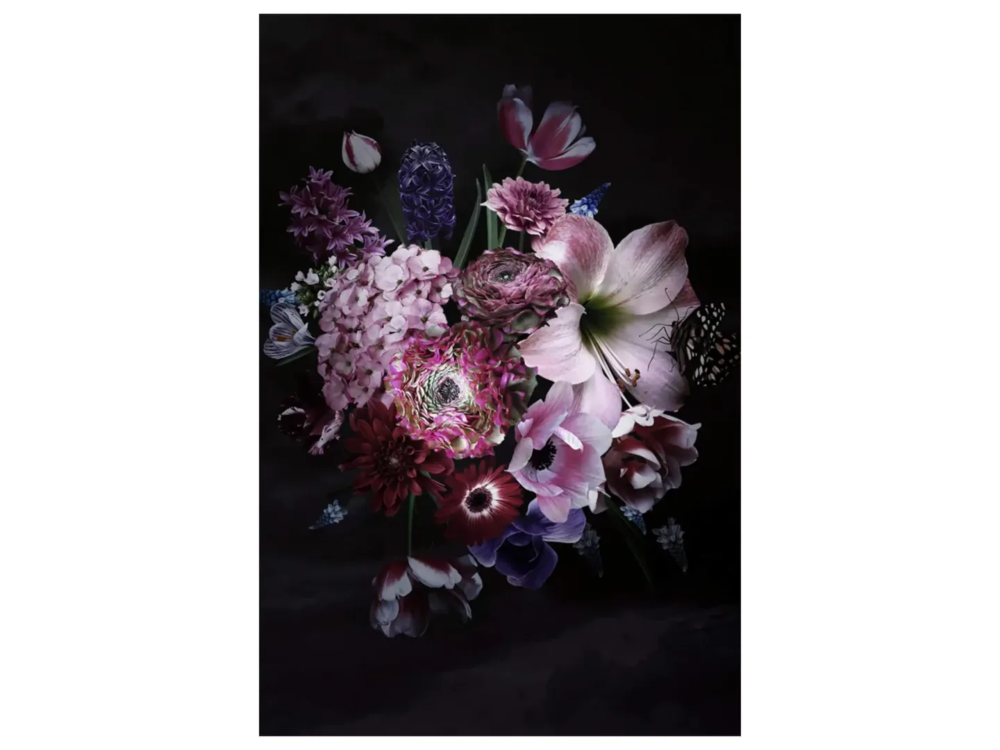 image LAND Digitaldruck auf Glas Hübsches Blütenbouquet 1 | Schubiger Möbel