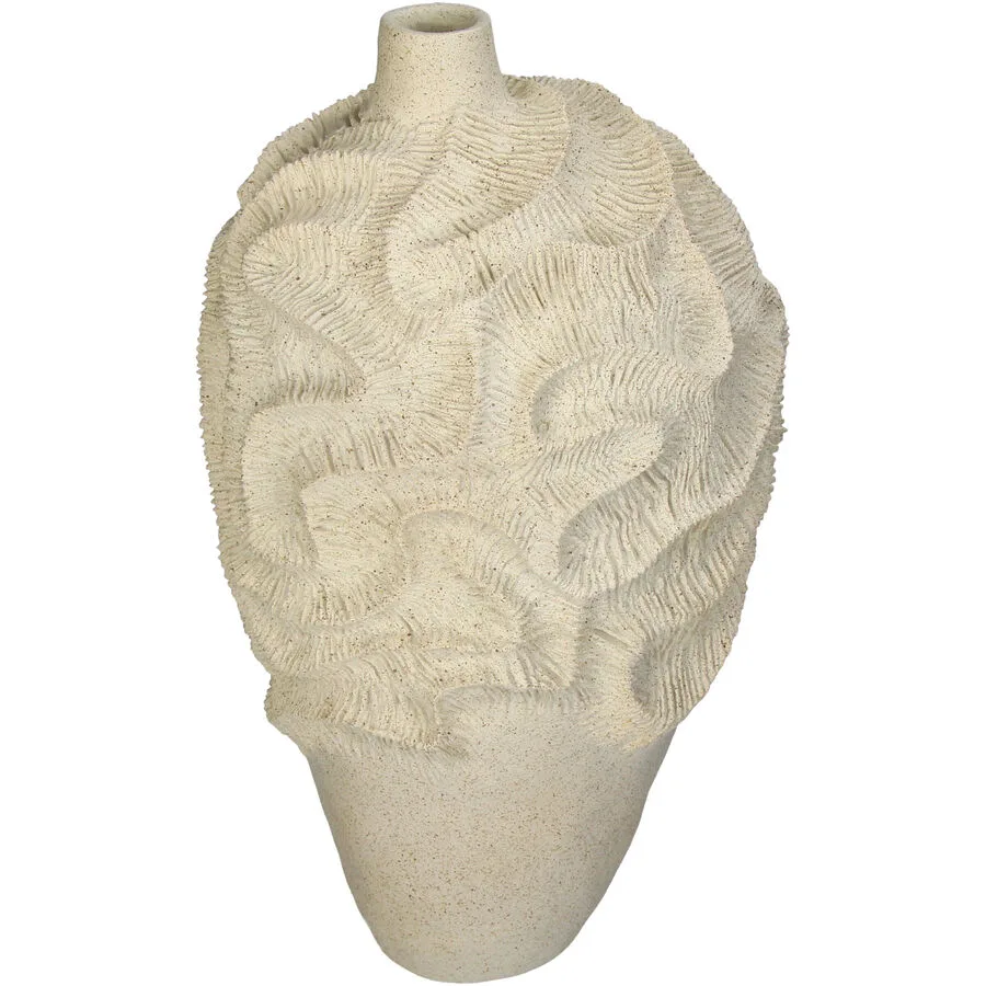 Vase Myko sand Polyresin H 41.2 cm