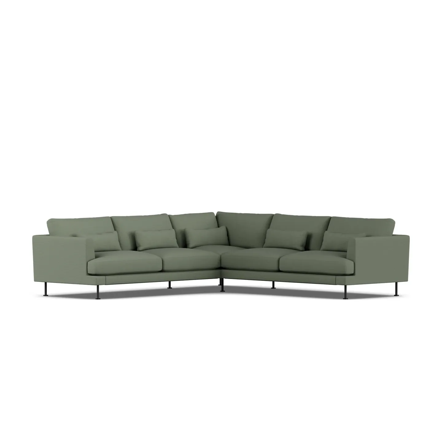 1898 Bredhult Sofa Same Forest 6677-Schwarzer Stahl, Ecksofa F