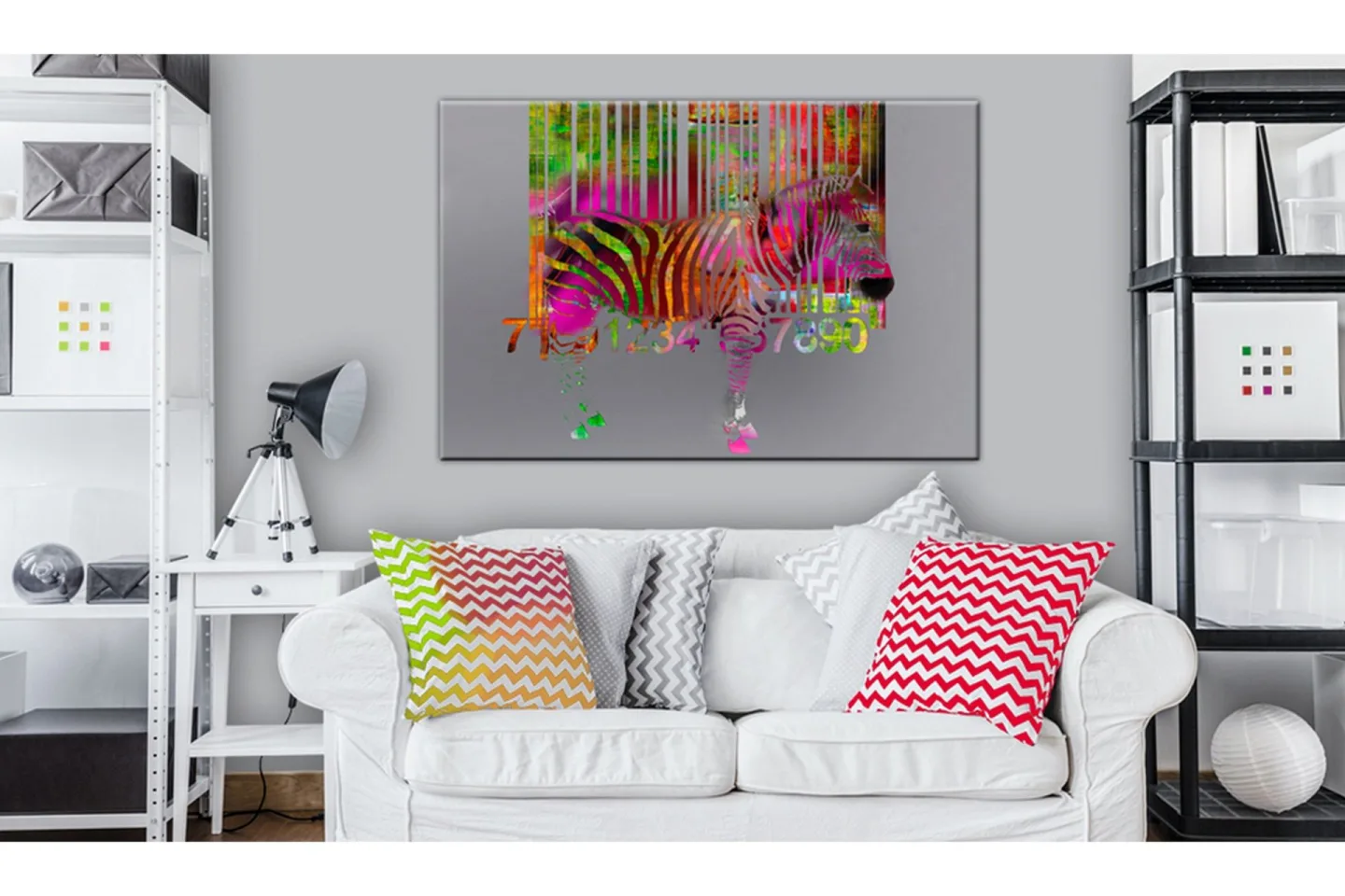 Tavla Code of Zebra 60x40 cm -