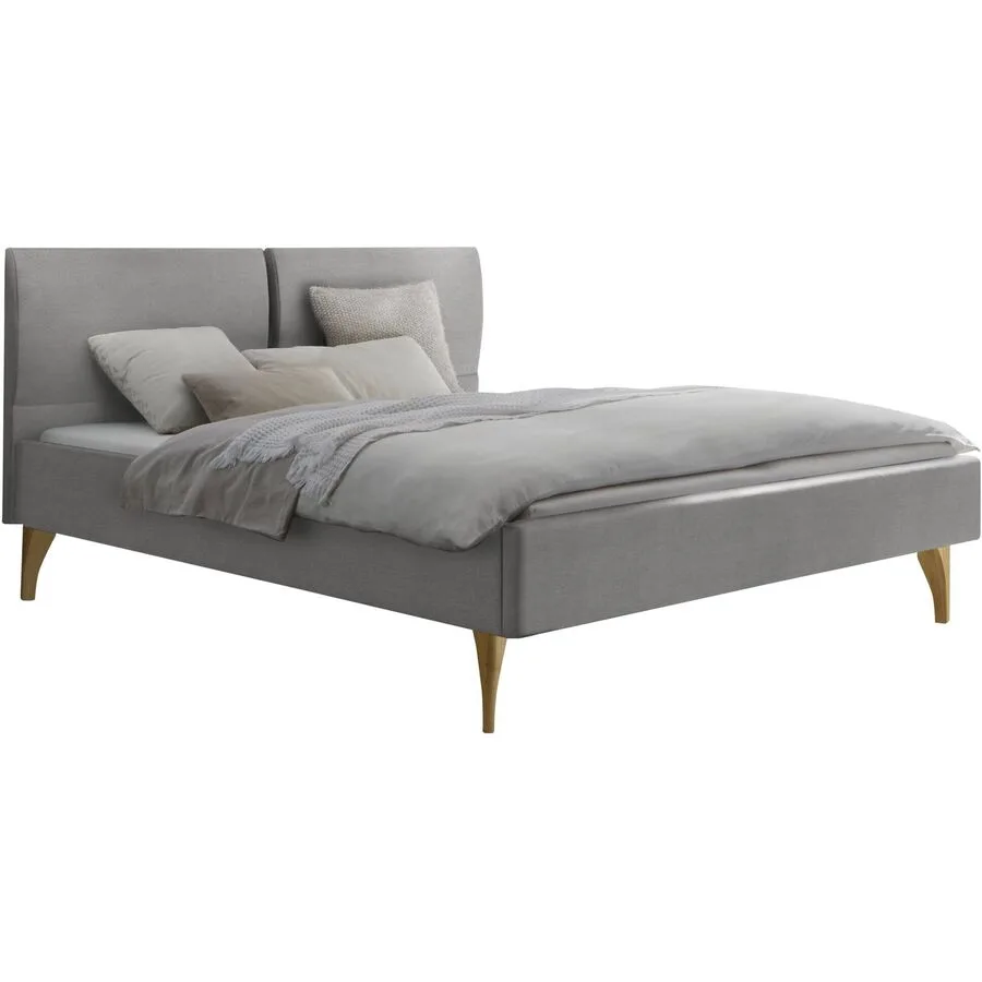 Hasena Bett Dream Pronto grau Eiche massiv Massivholz 160 x 200 cm