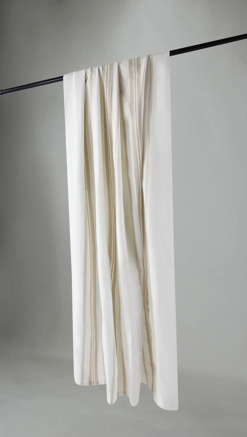 Bomullsgardin - Florencia (offwhite) (Størrelse: 140 x 250 cm)