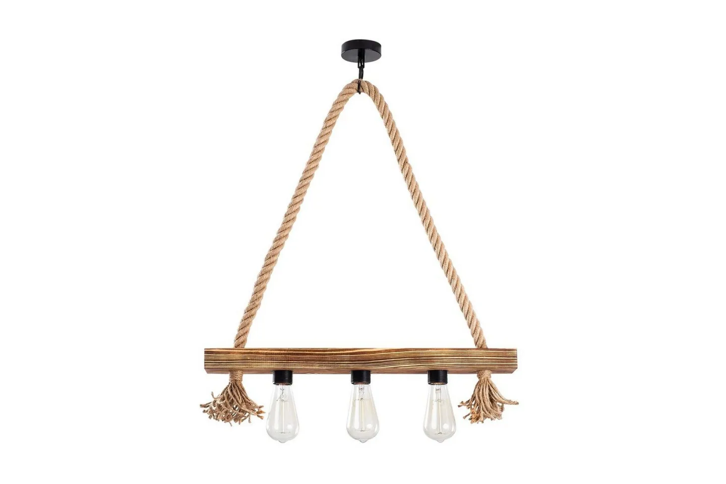 Taklampa Nira Trä ( 60 x 9 cm) - Ljusfärgat trä