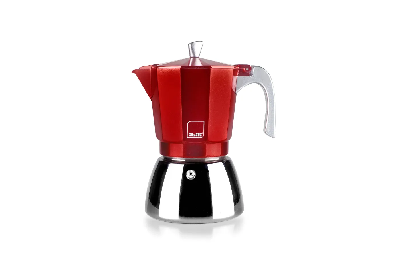 Ibili - Elba espressokanne - 6 kopper - rød