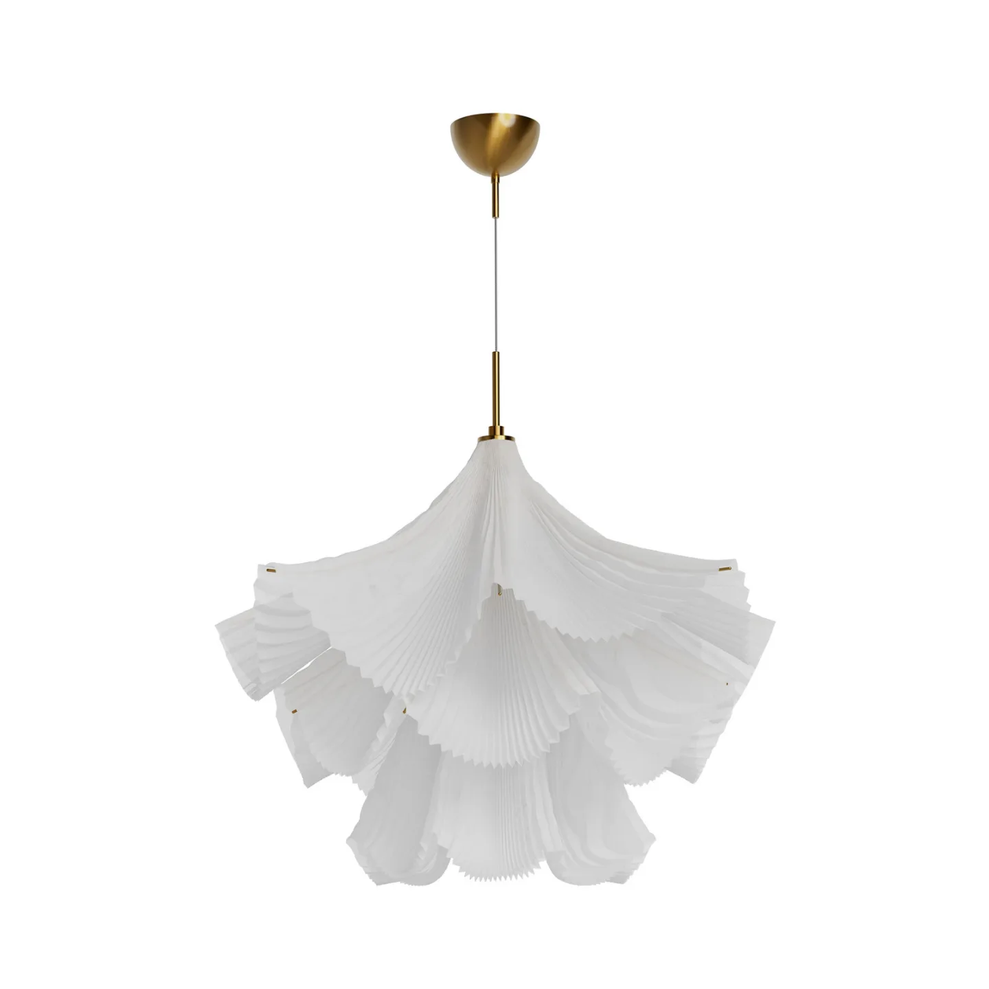 Juliette Hängeleuchte, weiß, Polyester-Tüll, Metall, 75 cm, E27 - By Rydéns - Esszimmer - Design - Einflammig