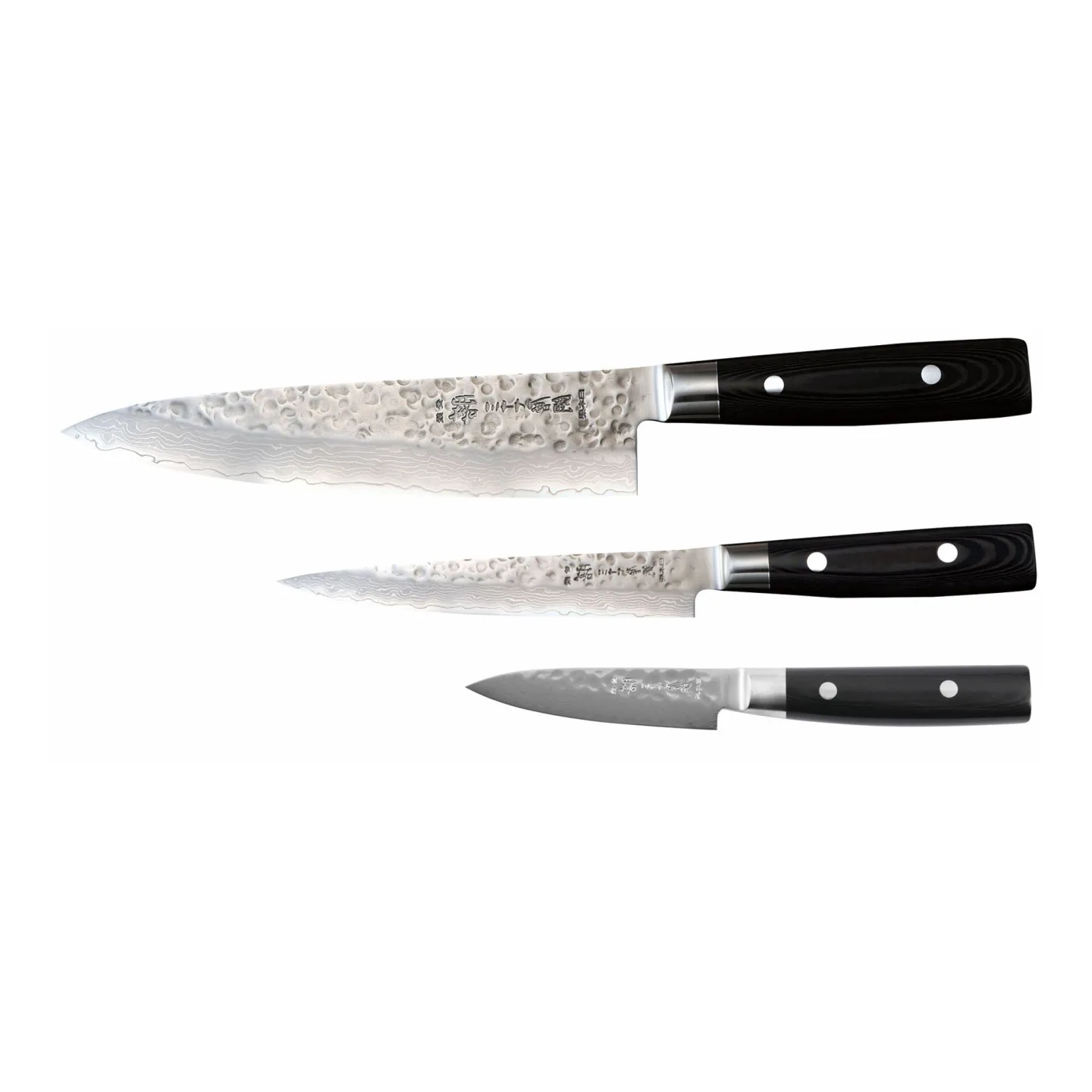 Yaxell - Yaxell Zen Set 3-Del Kock 20 cm, Allkniv 15 cm, Skalkniv 10 cm - Knivset - Metall