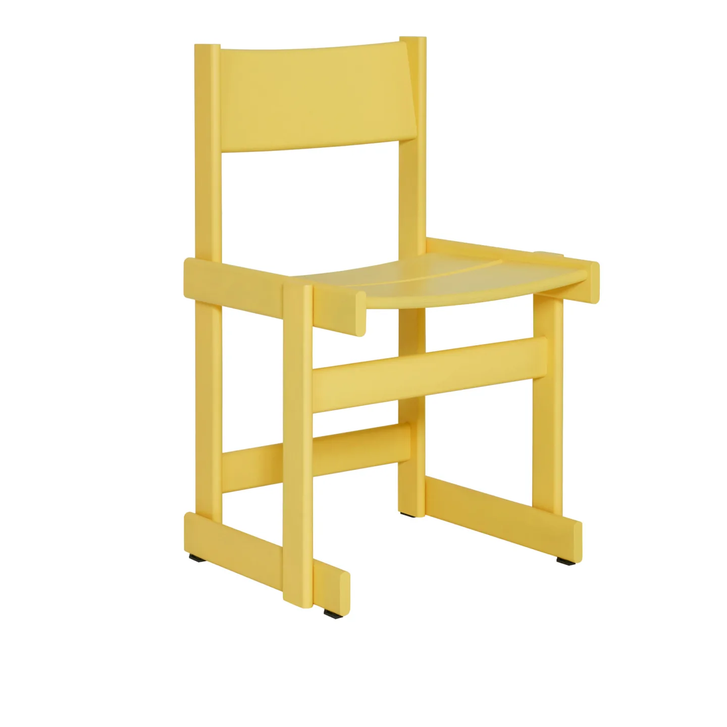 HEM - Bullnose Chair Yellow - Matstolar - Gul - Trä