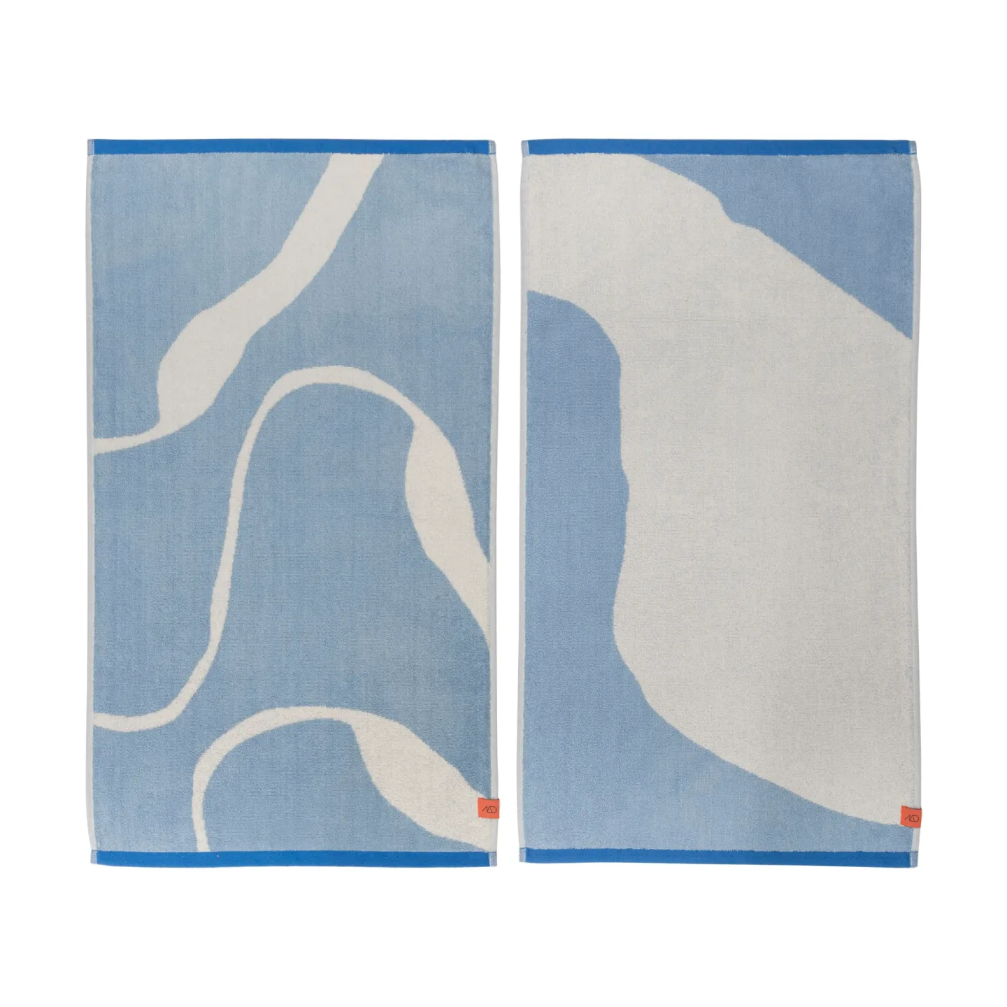 Mette Ditmer Nova Arte gästhandduk 40x55 cm 2-pack Light blue-off-white