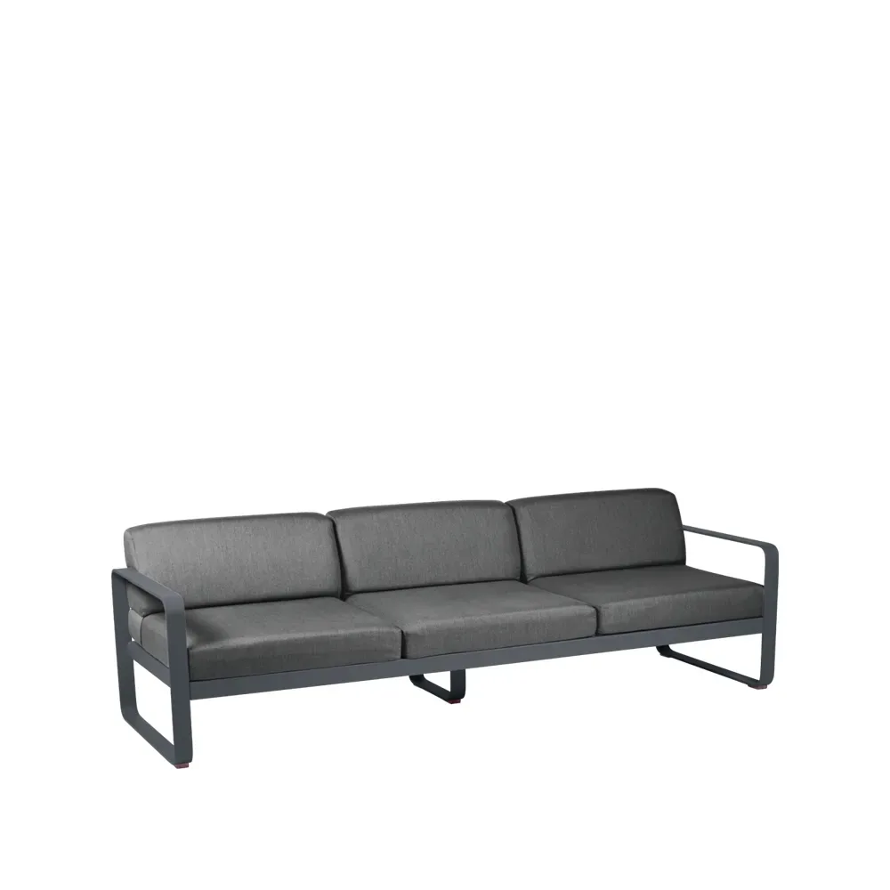 Fermob Bellevie soffa 3-sits Anthracite (grå), graphite grey dyna
