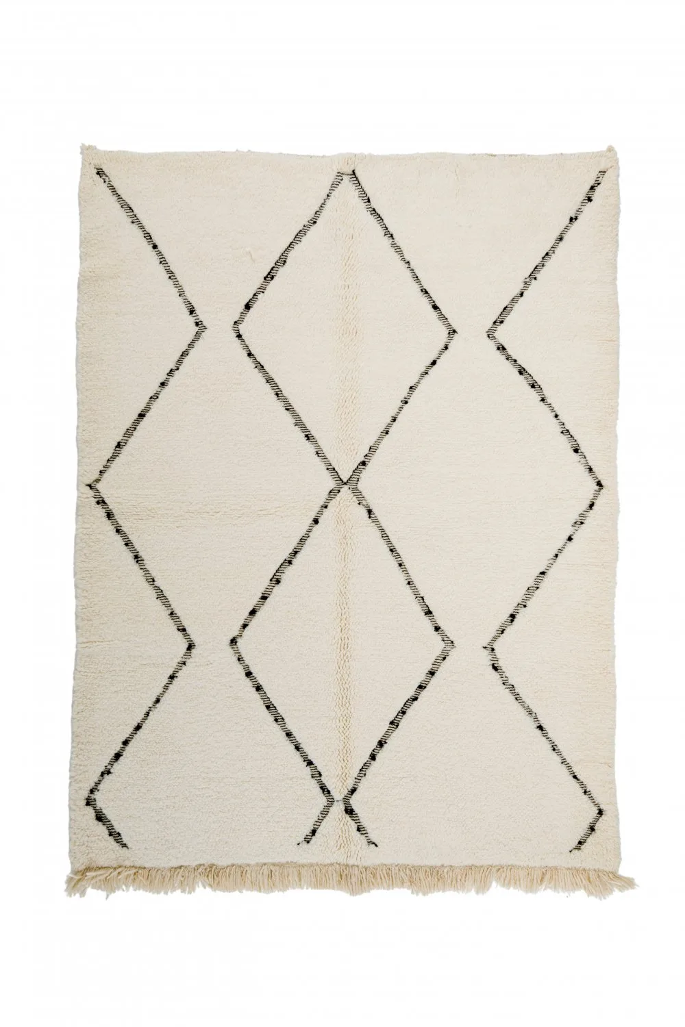 Kelim-teppe Marokkansk Beni Ourain 260 x 165 cm (Størrelse: 260 x 165 cm)