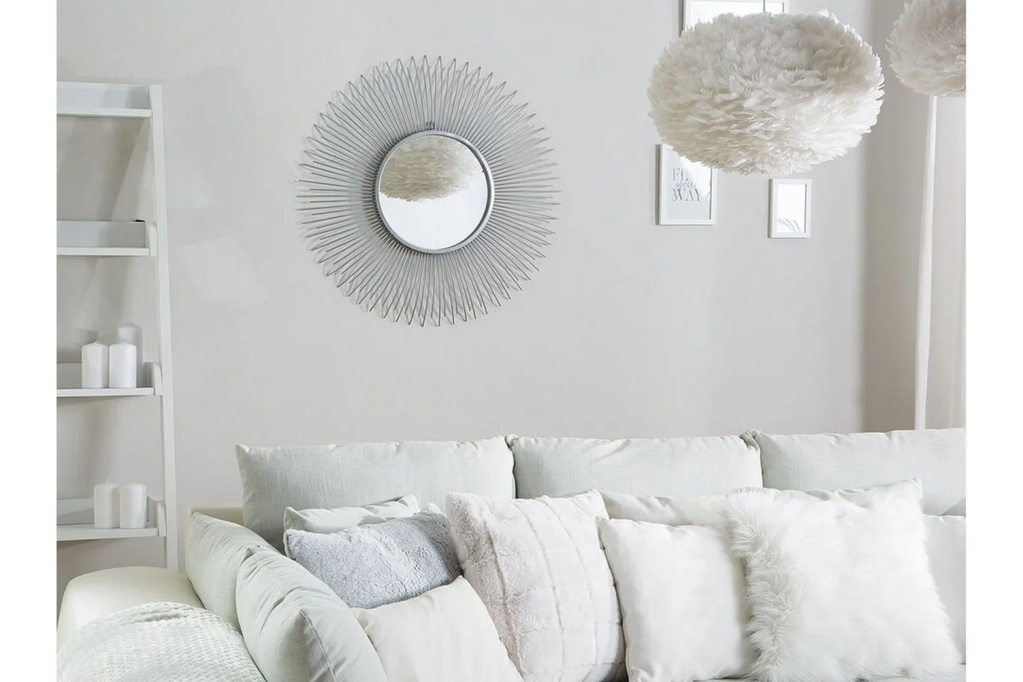 Cilly Spegel 80 cm - Silver