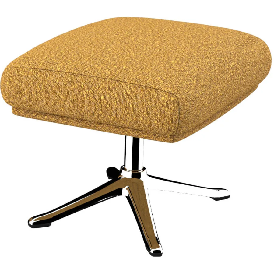 Hocker Halani senf Stoff B 41 T 54 H 41 cm