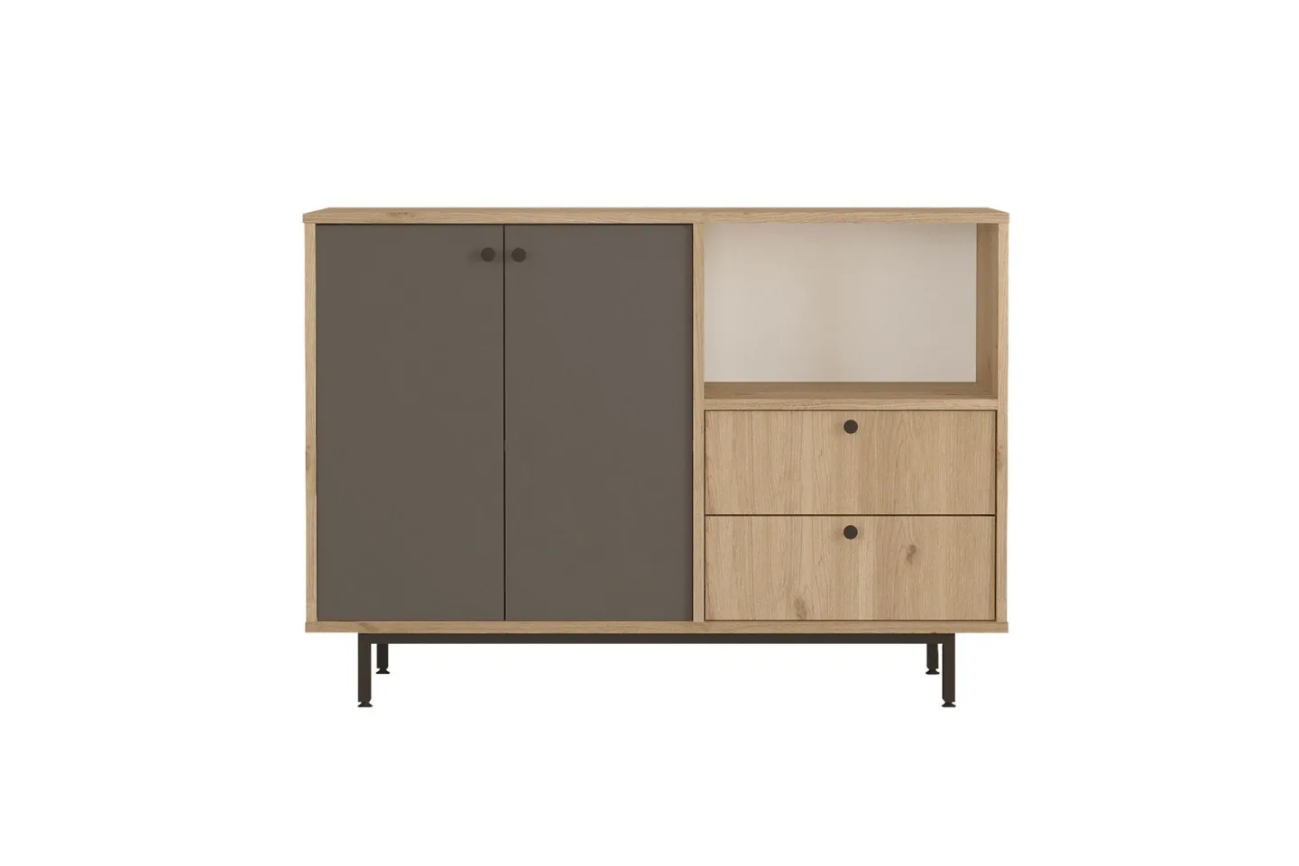 Donae Byrå 120 cm - Ek/Antracit