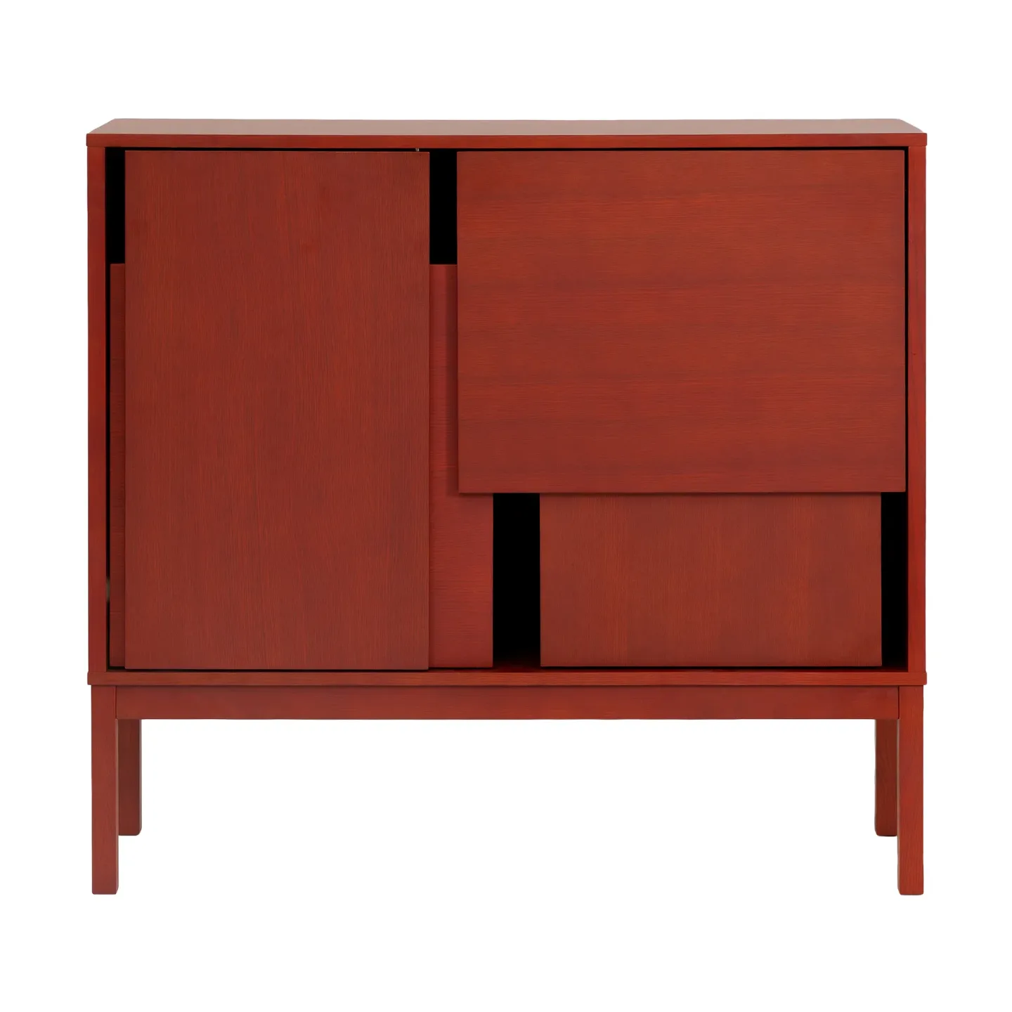 Design House Stockholm Layer Sideboard Red, 120x110, mit Beinen