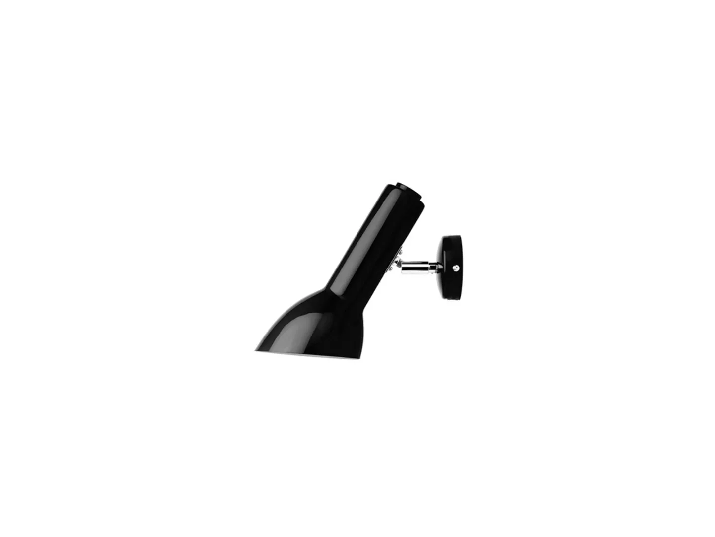 Oblique Wandleuchte HW Chrome/Glossy Black - Cph Lighting - Wohnzimmer - Aluminium