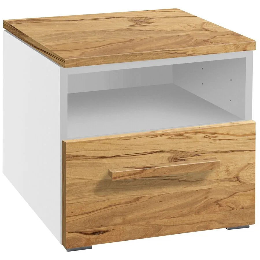 Hasena Nachttisch Jolantha Wildbuche Holz/MDF Massivholz B 45 H 41 cm
