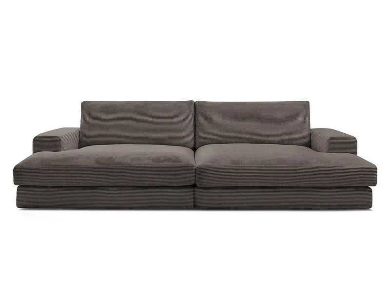 Sofa BOBOCHIC LEONARD Cord-Stoff rotbraun