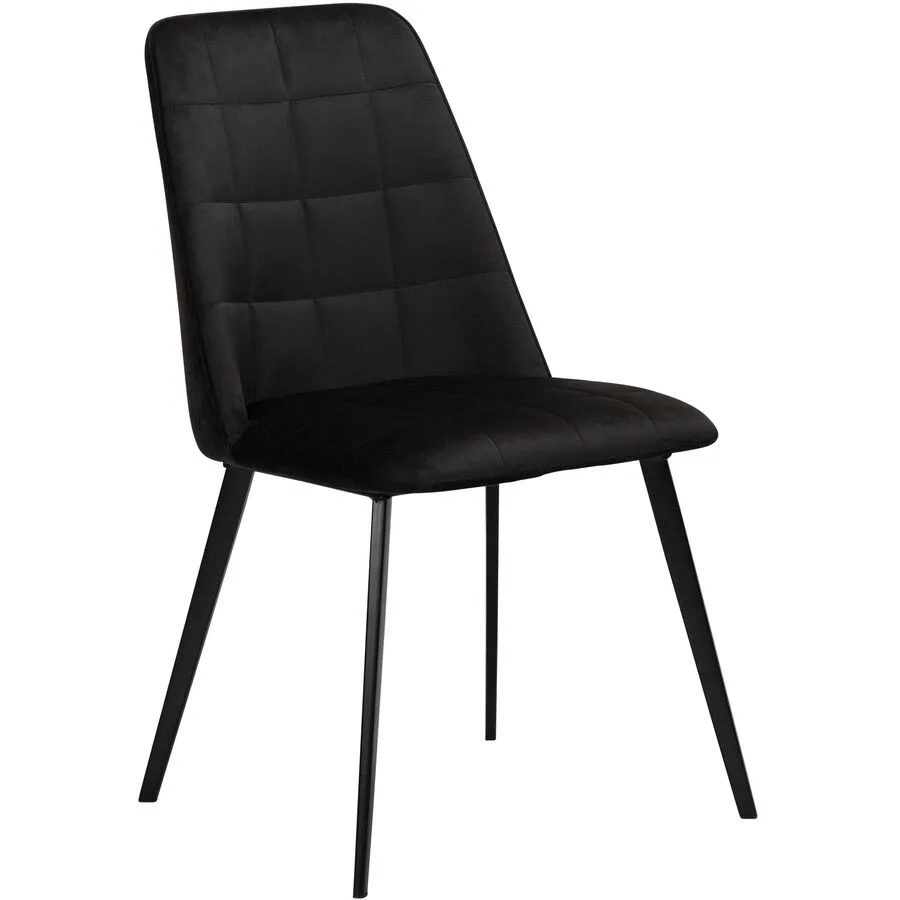 DAN-FORM Stuhl 2er-Set Embrace schwarz Samt
