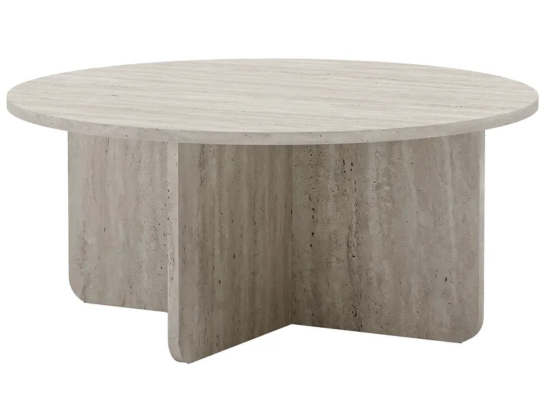 MARCKERIC Couchtish RANDA 80x80x38cm kieselfarben