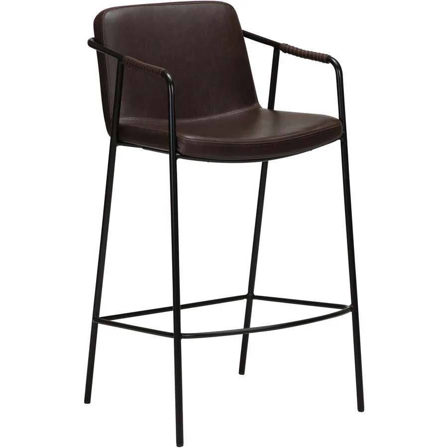DAN-FORM Barhocker Boto braun/schwarz Kunstleder, Metall H 94 cm