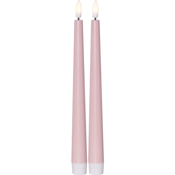 Star Trading - LED Antikljus Flamme Candy - Batteriljus - Rosa