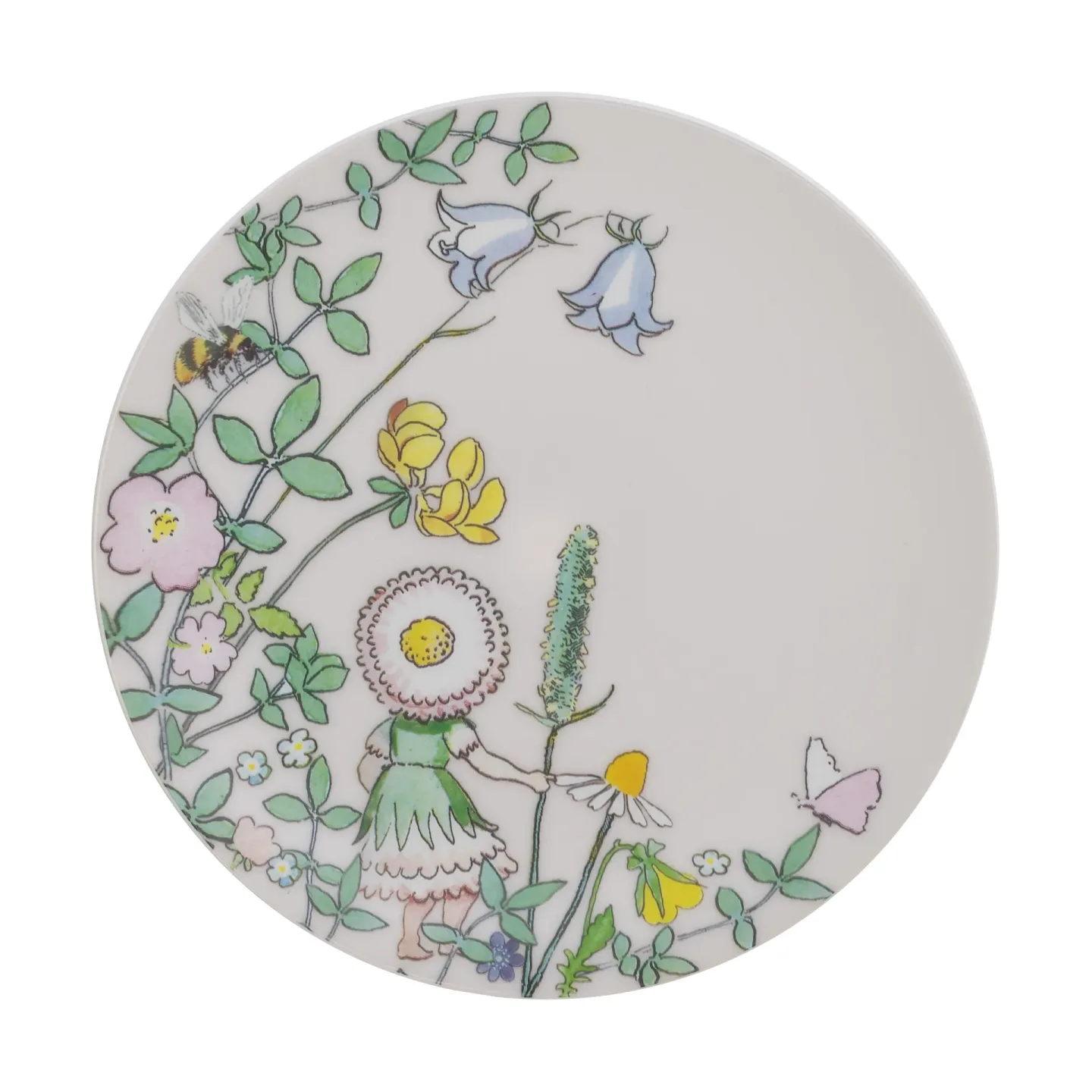 Rätt Start Elsa Beskow Blumenfest Teller Ø20 cm Multi