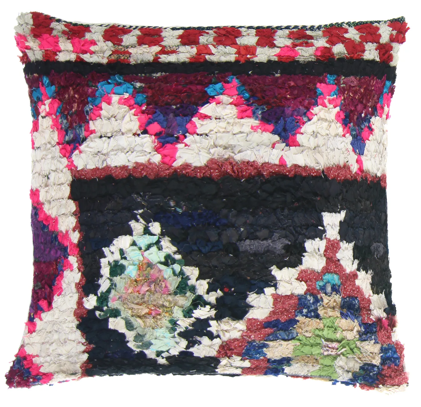 Putetrekk - Boucherouite 75 x 75 cm (Size: 75 x 75 cm)