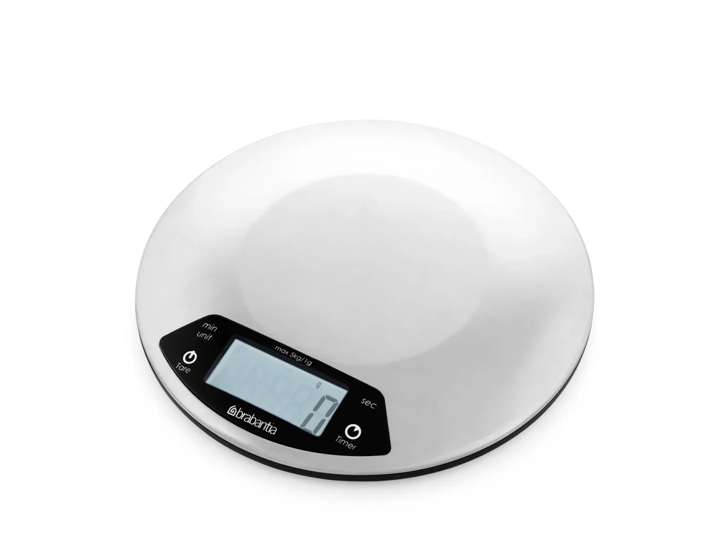Brabantia Profil Küchenwaage mit Timer Silber