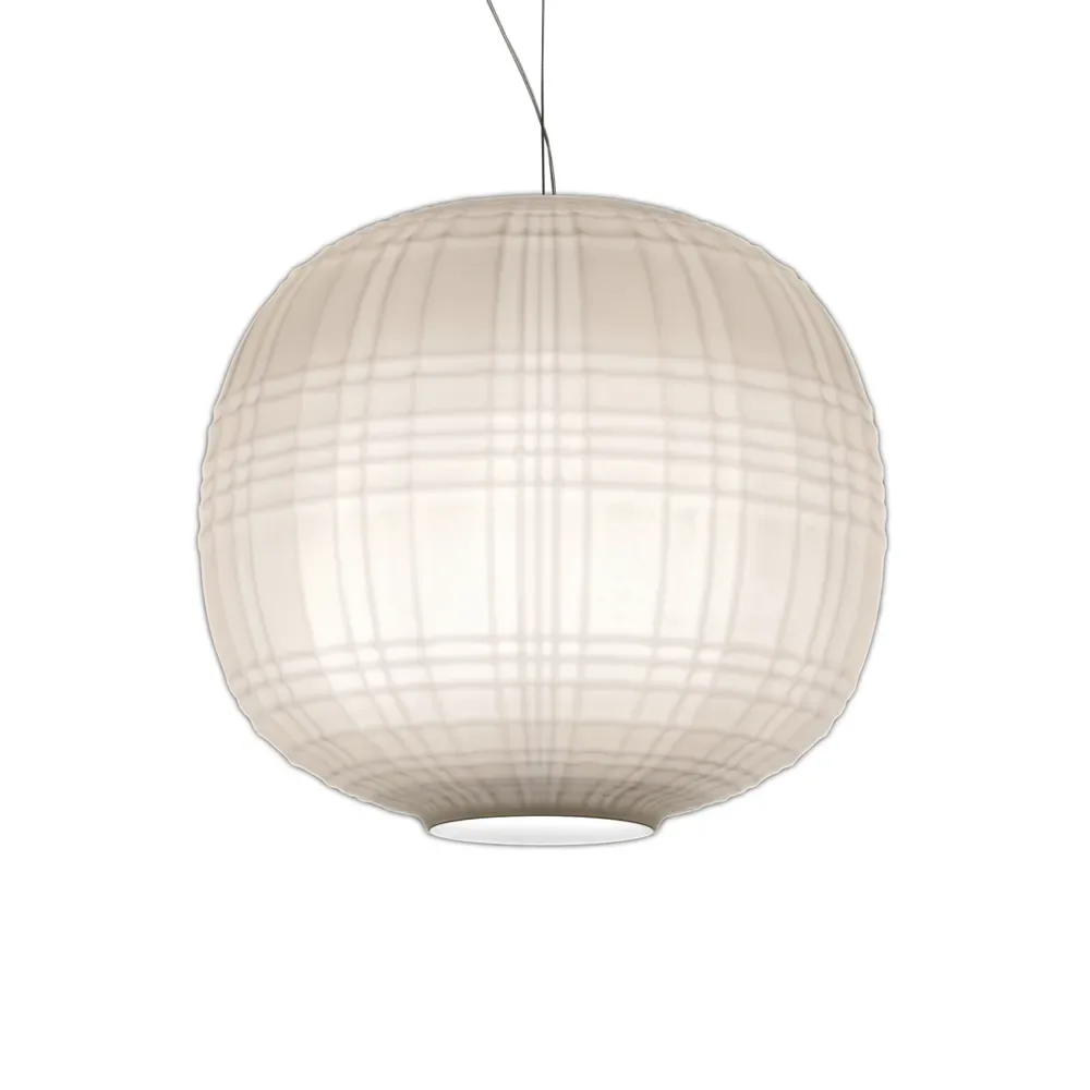 Foscarini Tartan pendel bianco