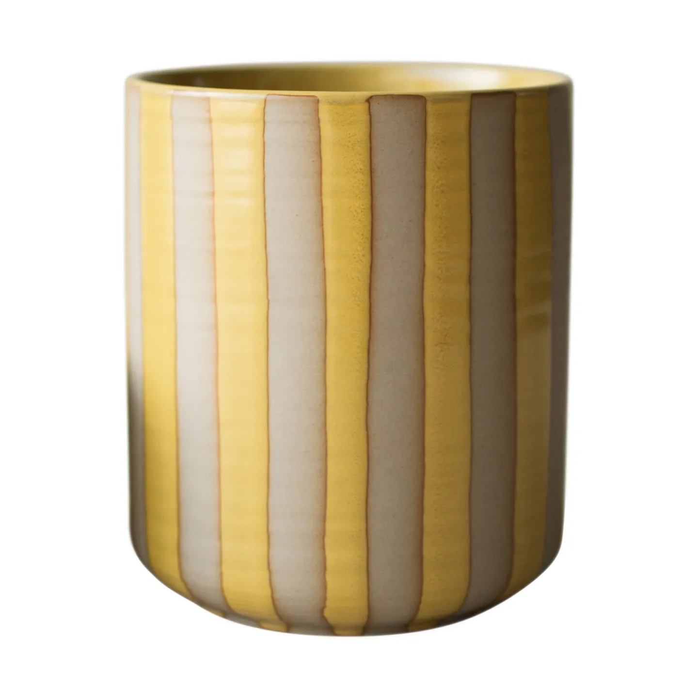 DBKD Line Blumentopf Ø14x16 cm Yellow