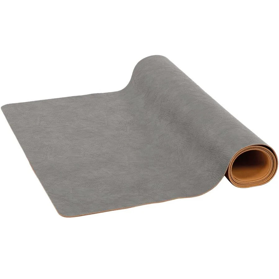 ZICZAC Tischläufer Troja grau Kunstleder B 45 cm