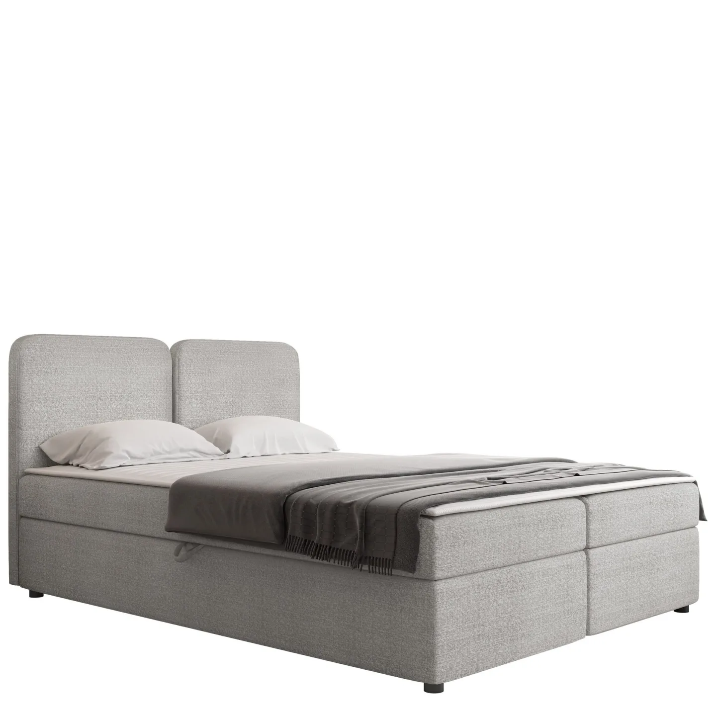 Allgunnen Sängpaket Kontinentalsäng 160x200 cm - Grå
