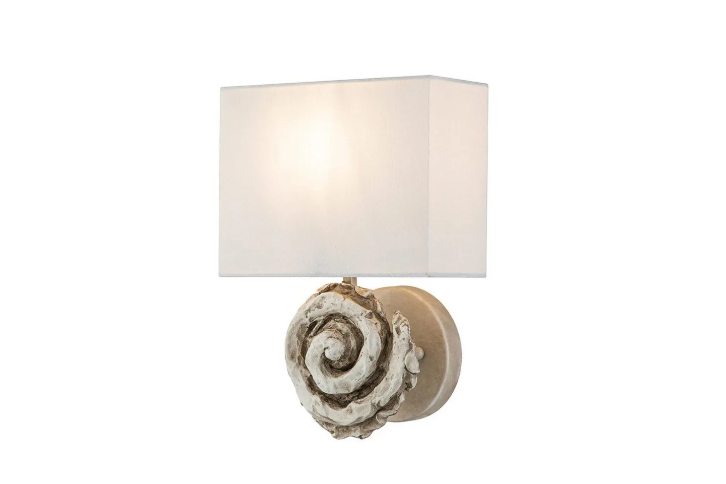Vägglampa Flambeau Swirl Benvit - Benvit