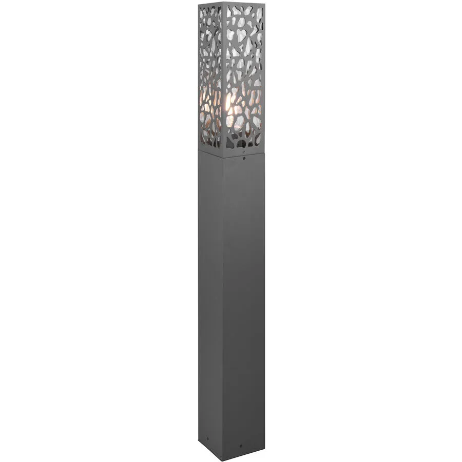 Aussenlampe Dobtos Grau Edelstahl 10 cm 100 cm - Farbe: anthrazit