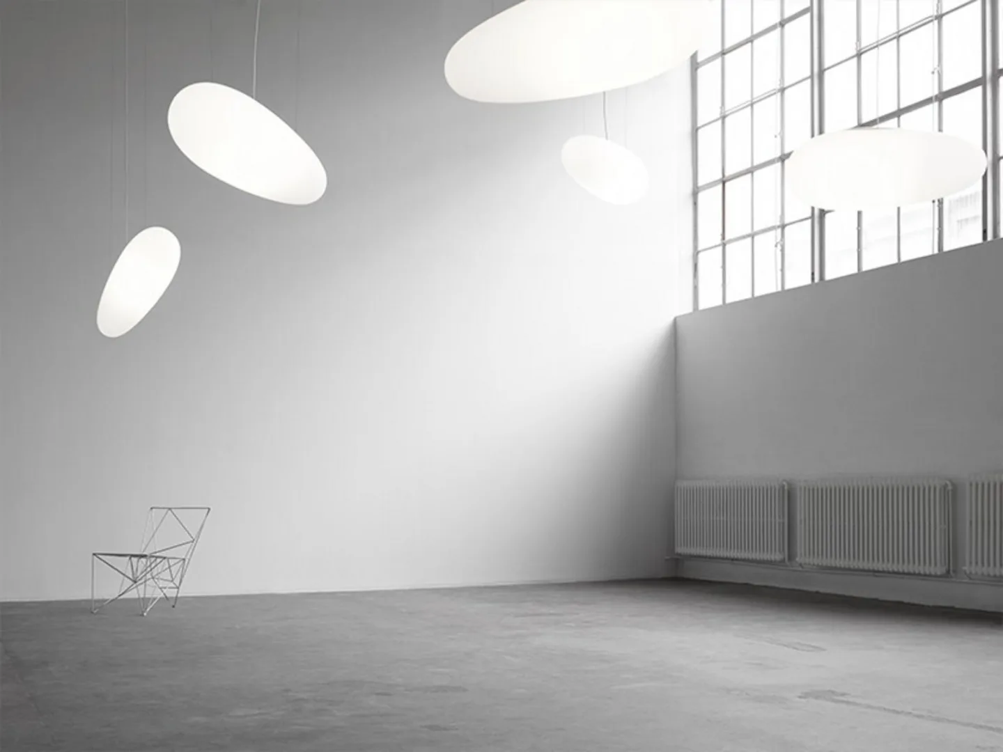 Avion Pendelleuchte Weiß - Fritz Hansen - Wohnzimmer - Kunststoff