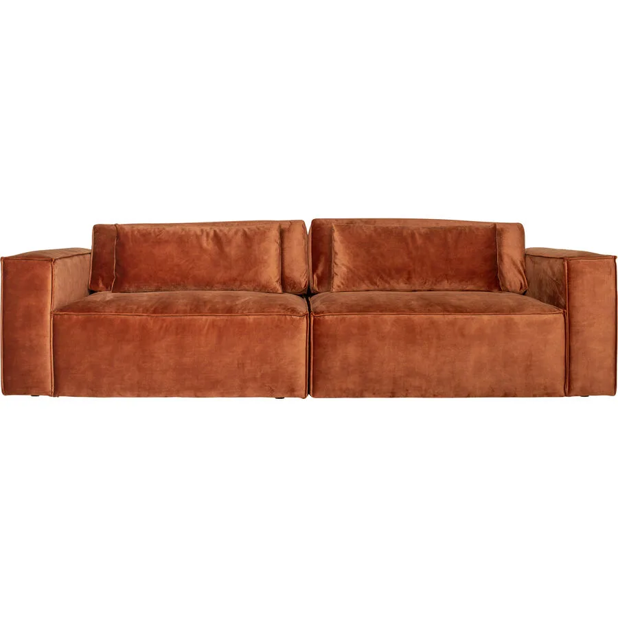 Sofa Karsten Ohne Polyester Stoff braun B 284 T 118 cm