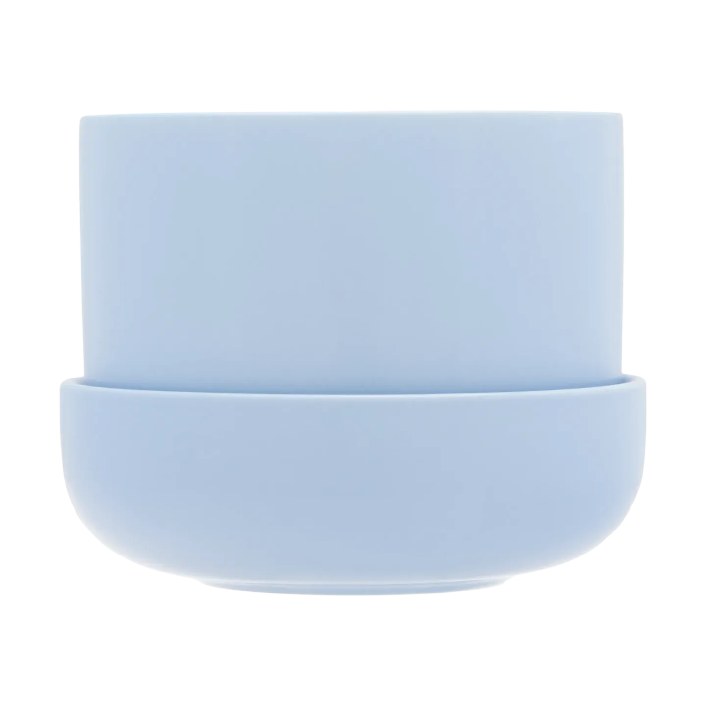 Iittala Nappula Blumentopf mit Untersetzer Ø17 cm h13 cm Aqua