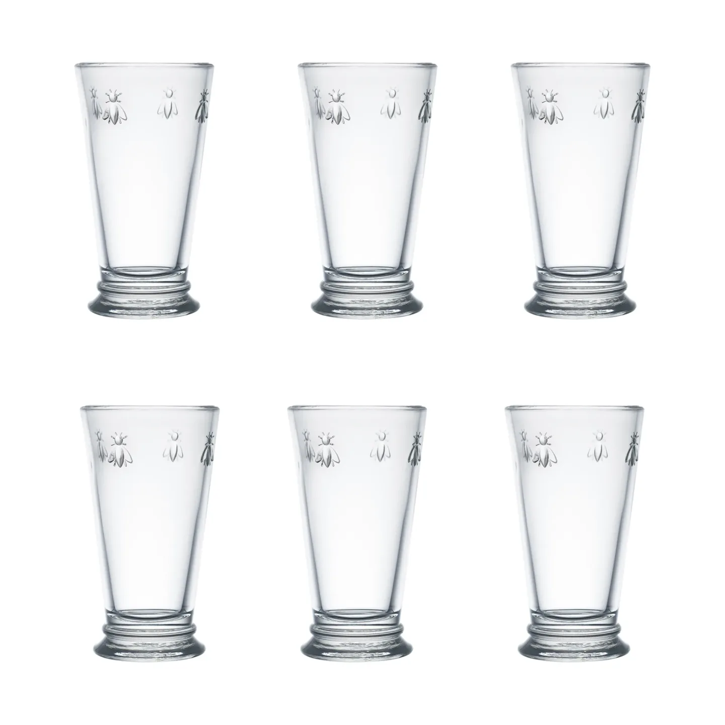 La Rochère Abeille Trinkglas 46 cl 6er Pack Klar