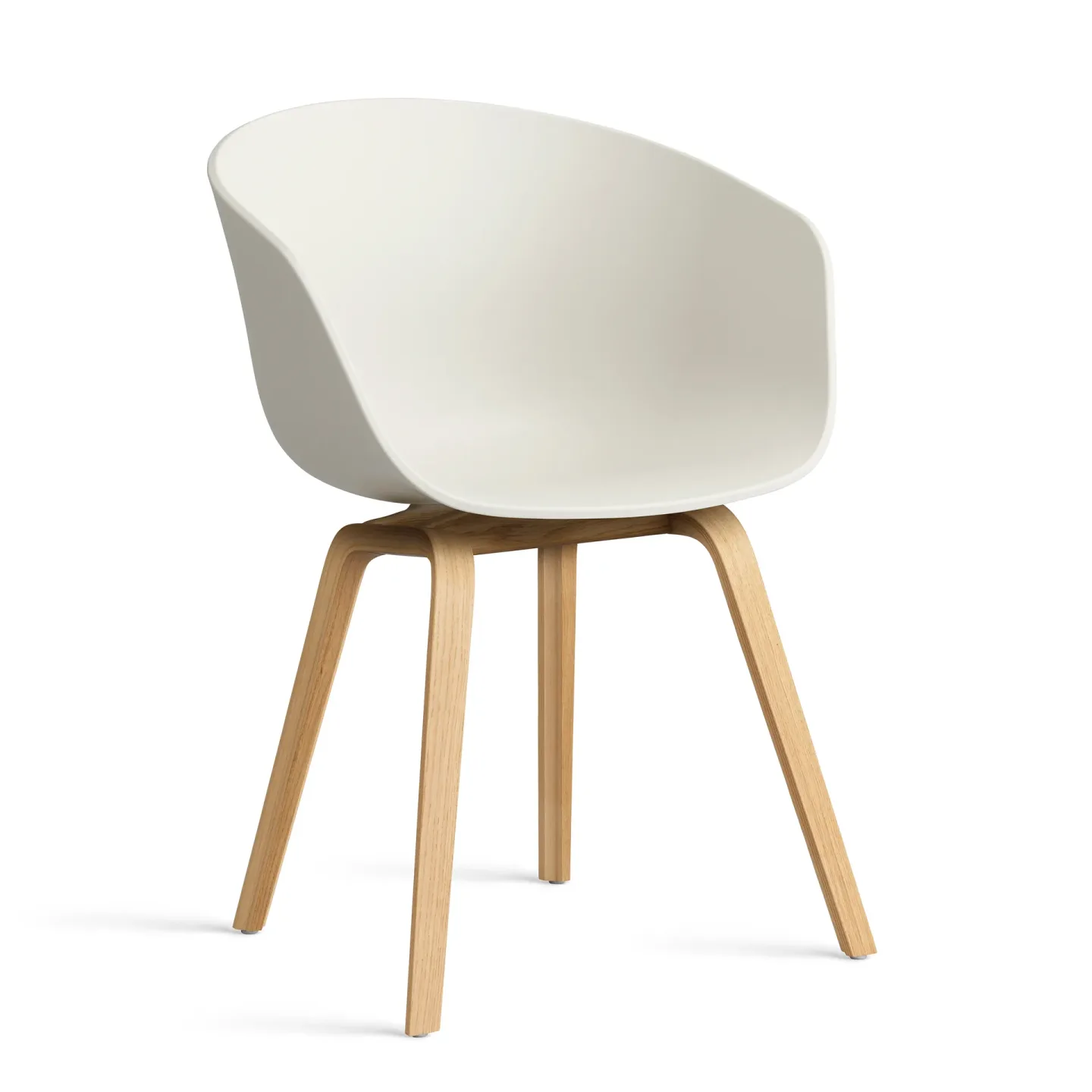 HAY About a Chair 22 2.0 Stuhl Melange cream-lackiertes Eichen­gestell
