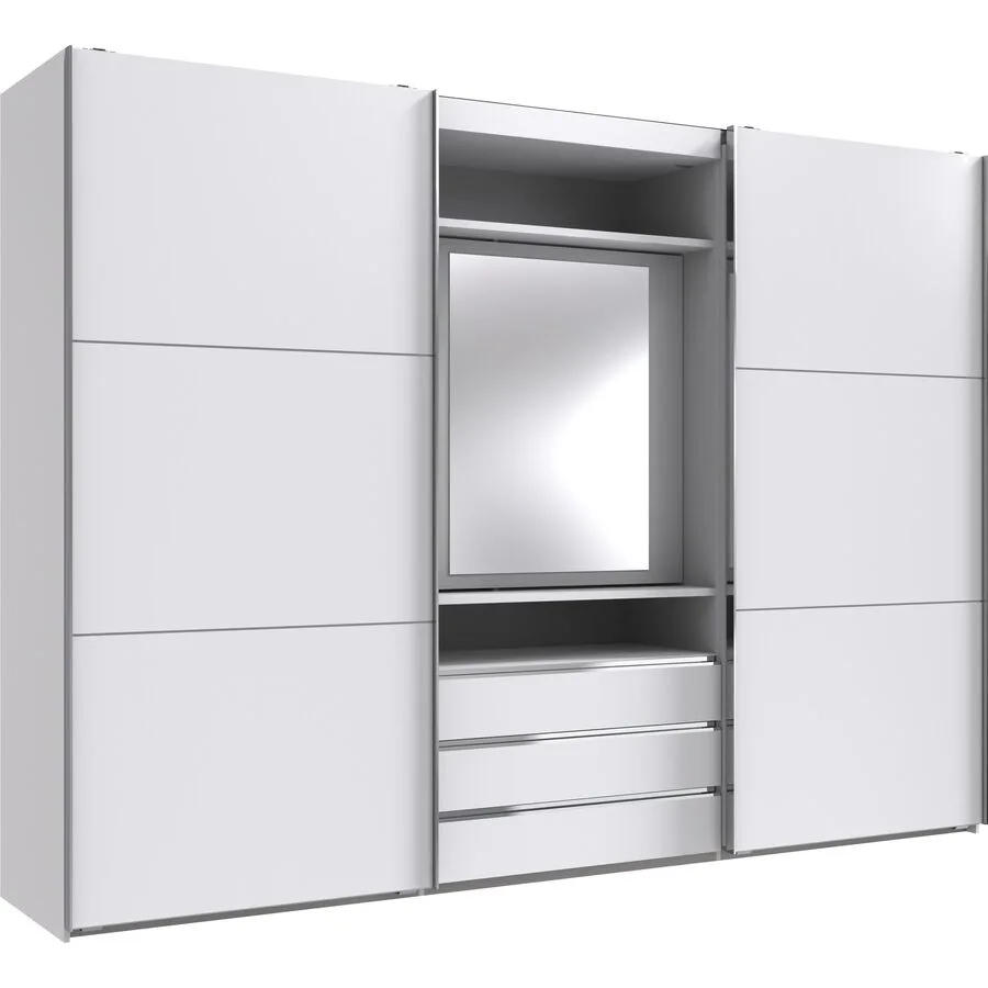 Kleiderschrank Mora weiss Holzwerkstoff B 300 cm