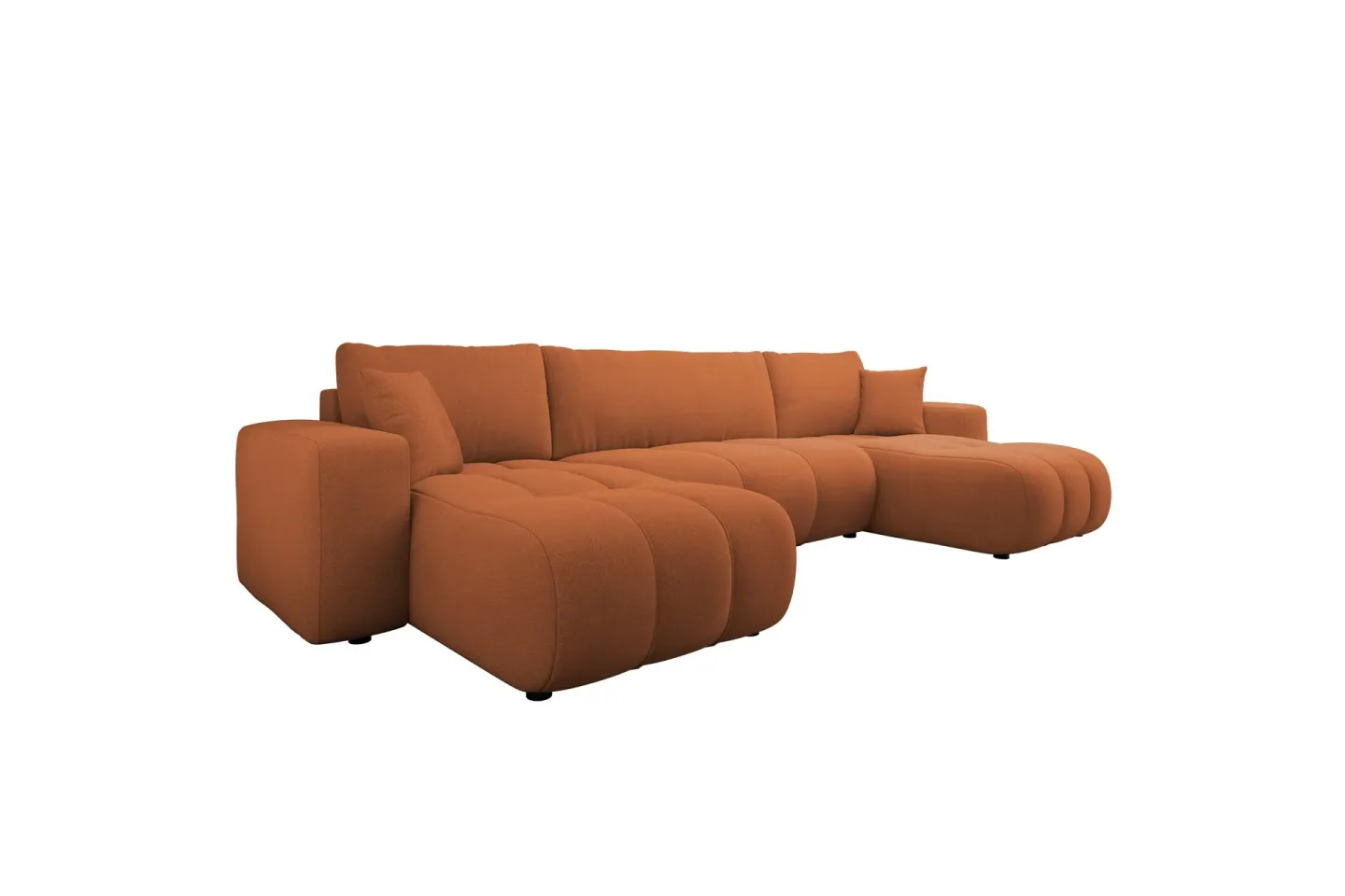 Flo Bäddsoffa Dubbeldivan 4-sits - Orange