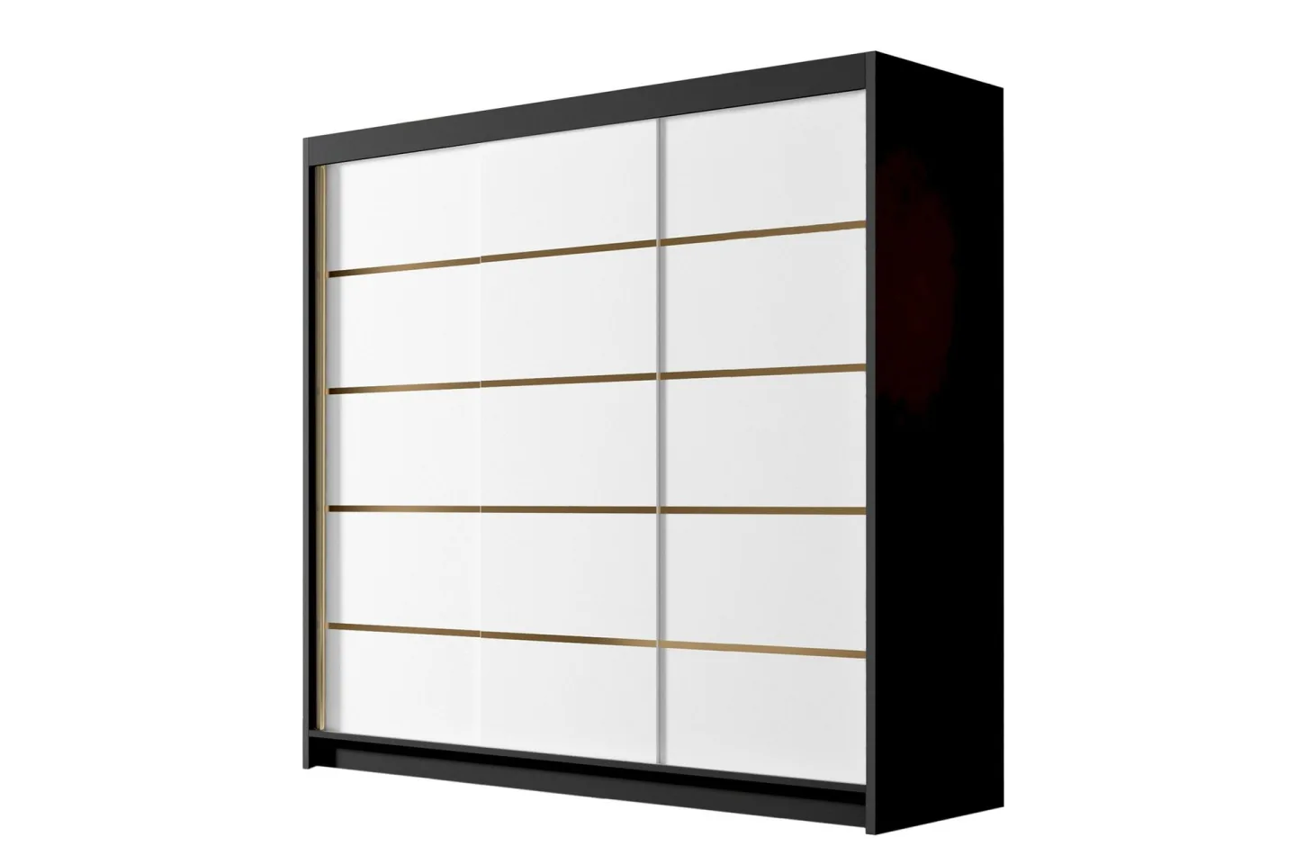 Dianna Garderob 200x215 cm - Vit/Svart