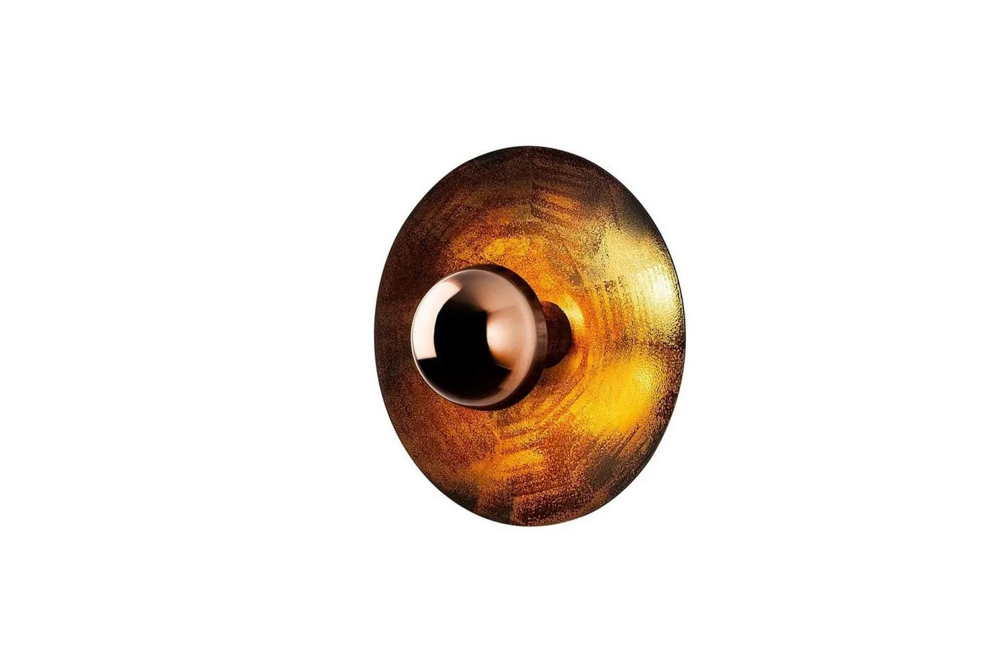 Vägglampa Zindale Koppar - 28 x 26 cm