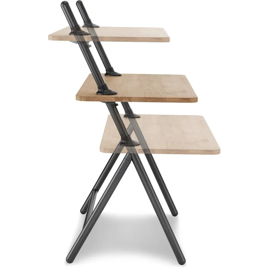 Schreibtisch Wes natur Kernbuche Höhenverstellbar B 100 T 60 cm